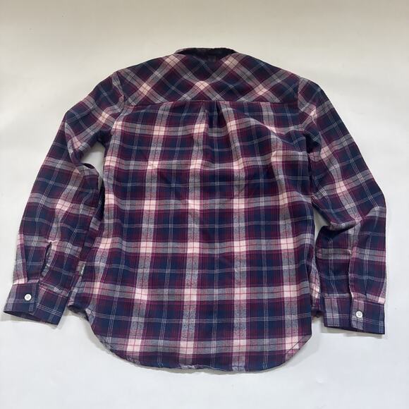 Eddie Bauer Plaid Flannel Shirts Kids Girls Size Large 14 Cowboy Western - Picture 5 of 9